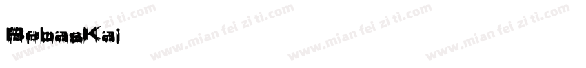 BebasKai英文字体   开源字体字体转换